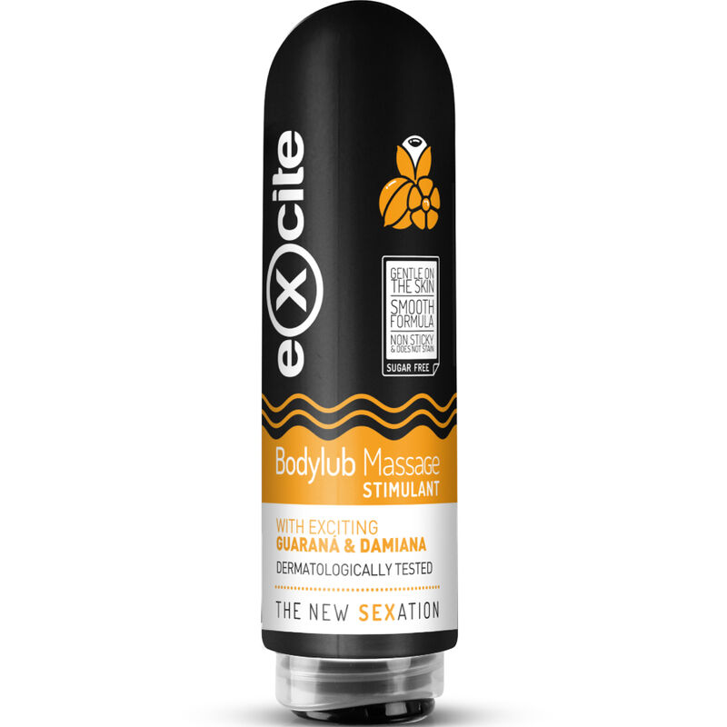 Żel do masażu EXCITE Bodylub z guaraną i damianą, 200 ml