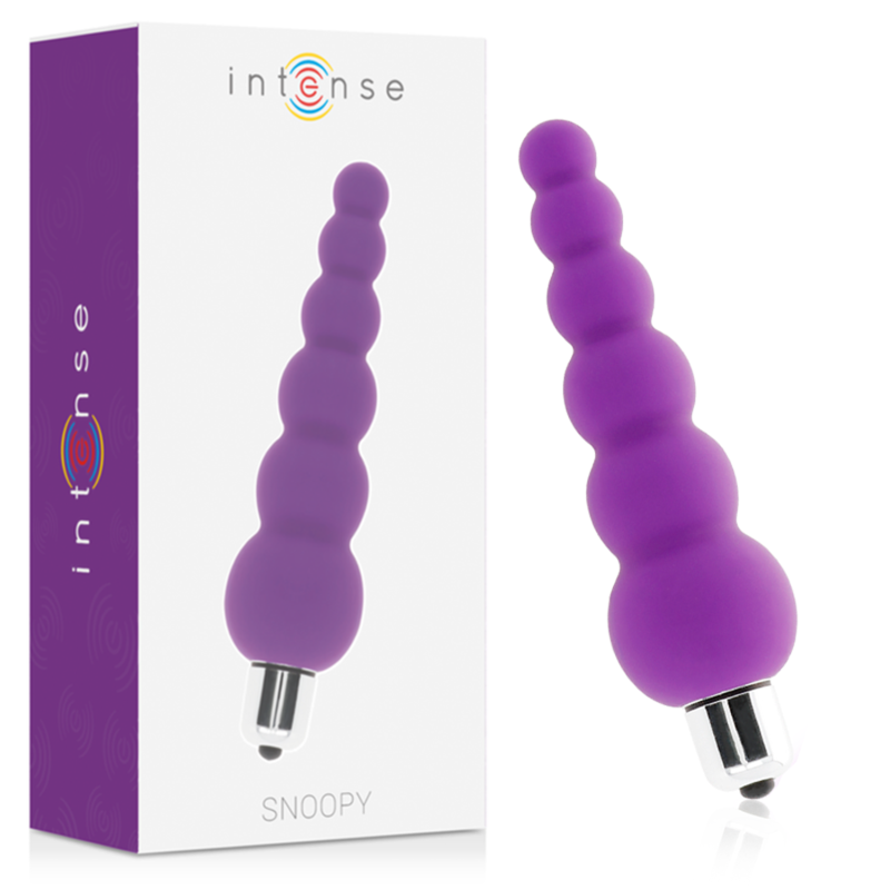 INTENSE Snoopy wibrator analny z silikonu, liliowy