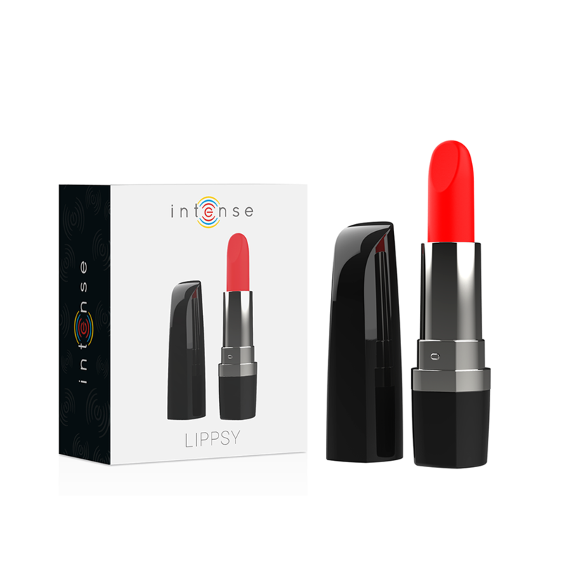 Wibrator łechtaczki INTENSE Lippsy Black w kształcie szminki