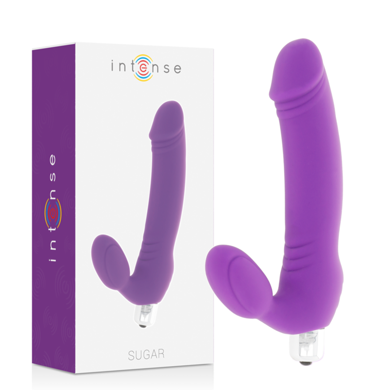 Wibrator typu rabbit INTENSE Sugar z silikonu, liliowy