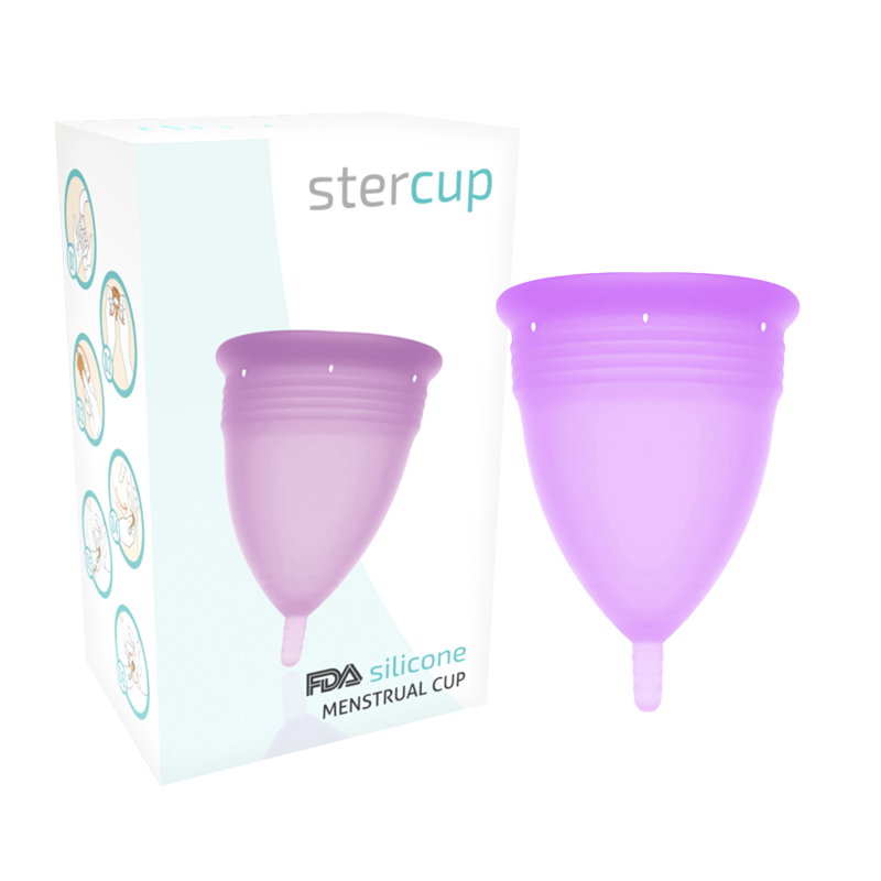 Kubeczek menstruacyjny STERCUP, fioletowy, rozmiar L