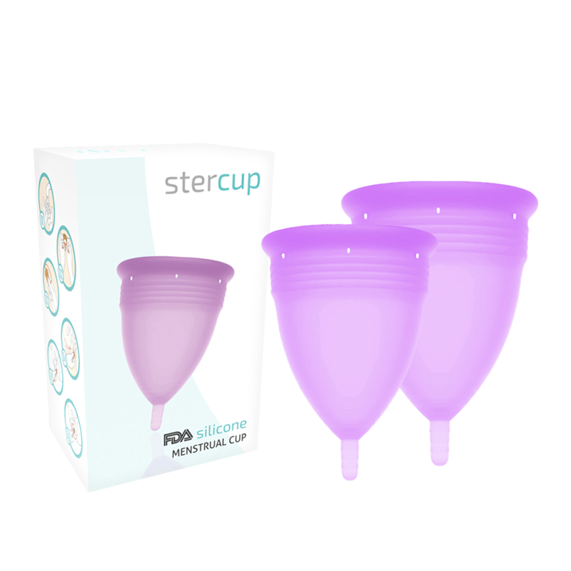 Kubeczek menstruacyjny z silikonu FDA w rozmiarach S i L, komfort noszenia do 12 godzin STERCUP