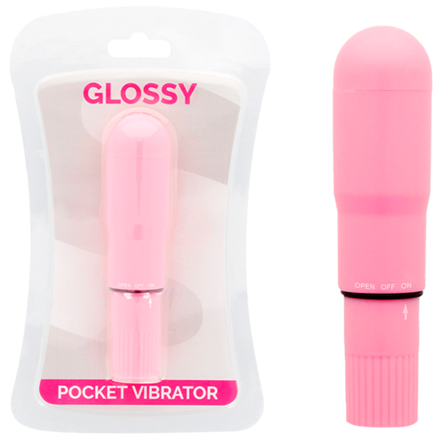 GLOSSY Pocket minwibrator, różowy