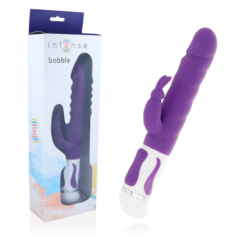 INTENSE Bobble wibrator rotacyjny ze stymulatorem łechtaczki, liliowy