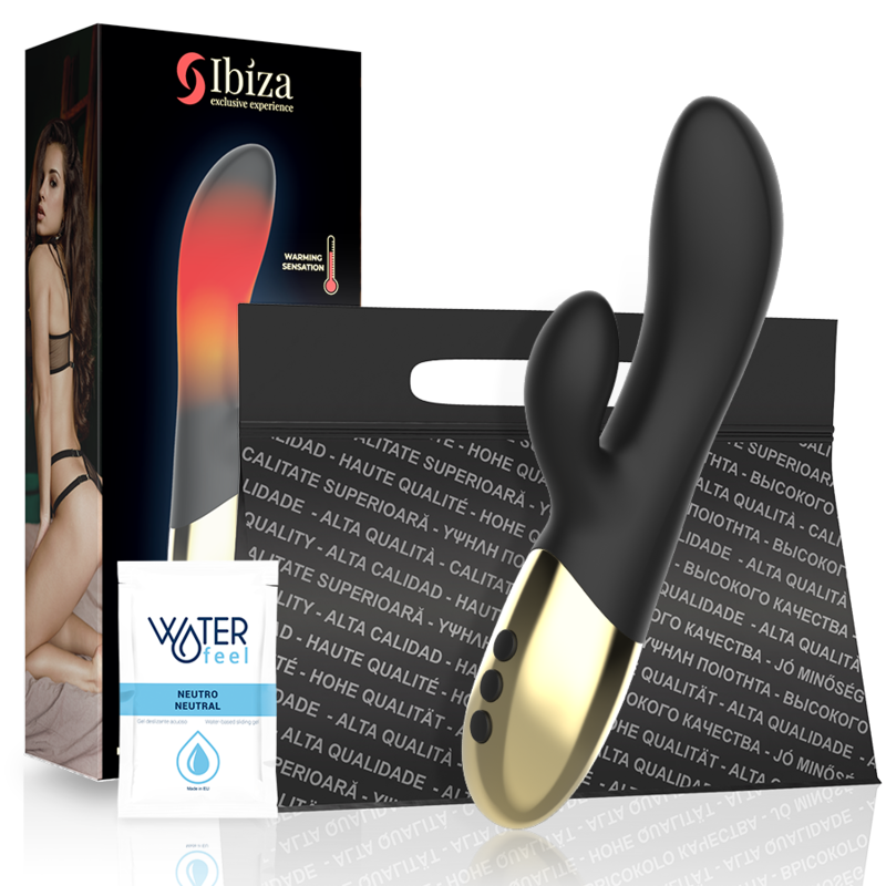 Podgrzewany wibrator typu rabbit z 10 programami do stymulacji punktu G i łechtaczki IBIZA TECHNOLOGY