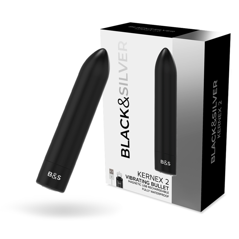 Miniwibrator z mocnymi wibracjami i ładowaniem magnetycznym, idealny w podróży BLACKSILVER