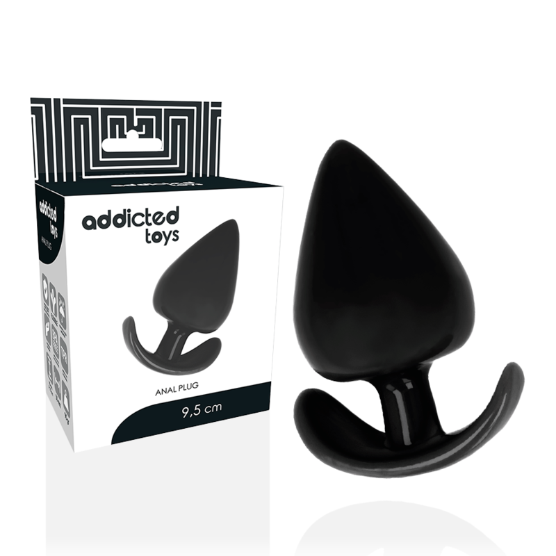 ADDICTED TOYS korek analny z ergonomiczną podstawą, 9,5 cm