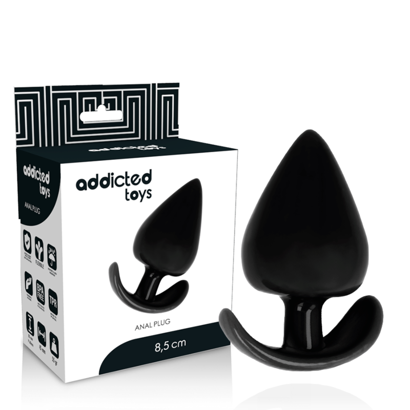 Zatyczka analna Addicted Toys z TPR, 8,5 cm
