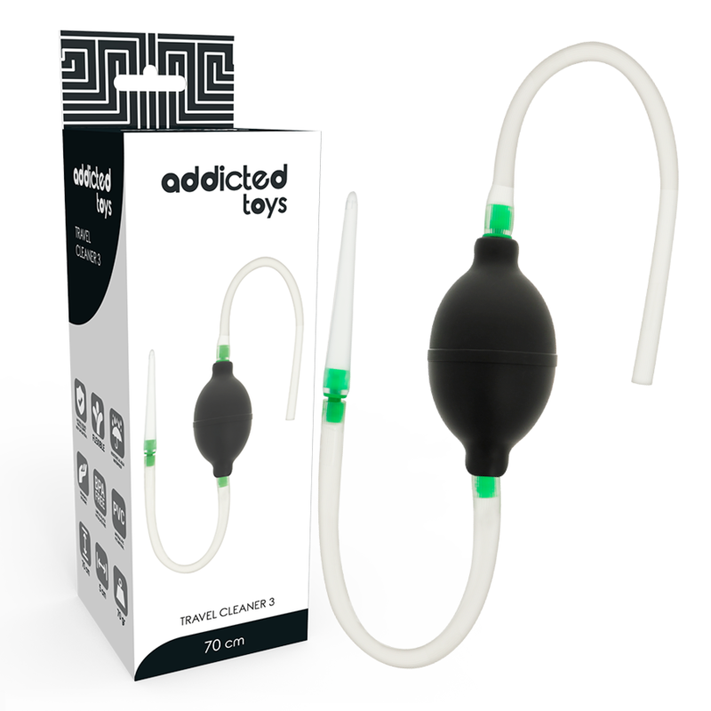 ADDICTED TOYS Black Enema Set do higieny intymnej
