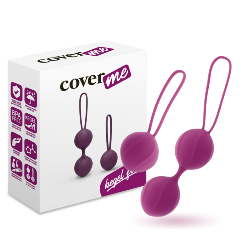 Zestaw kulek gejszy COVERME Kegel Fit w kolorze liliowym