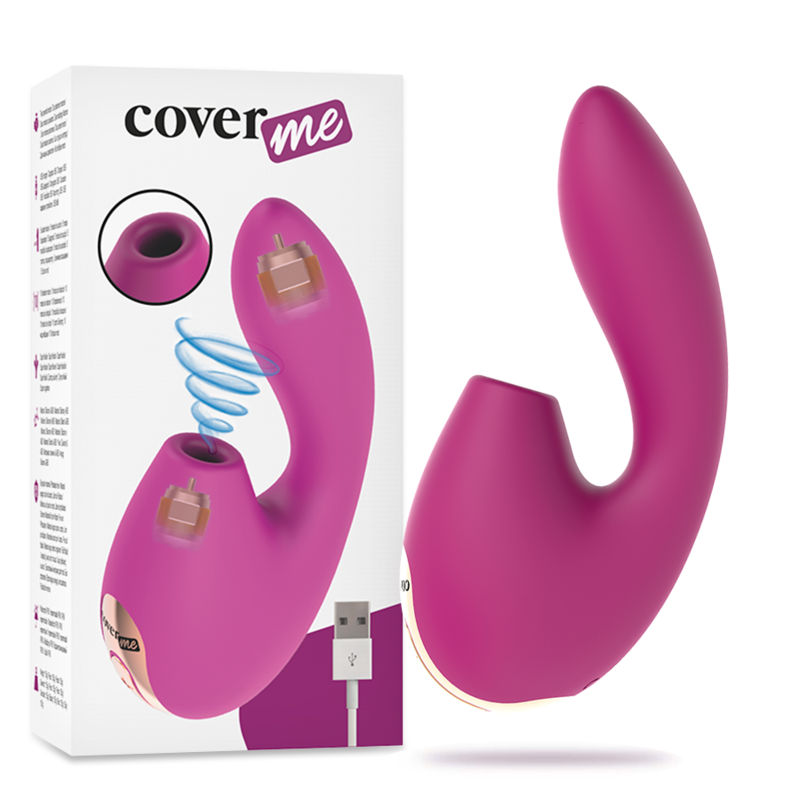 Wibrator falami ciśnienia COVERME Rush ze stymulacją punktu G