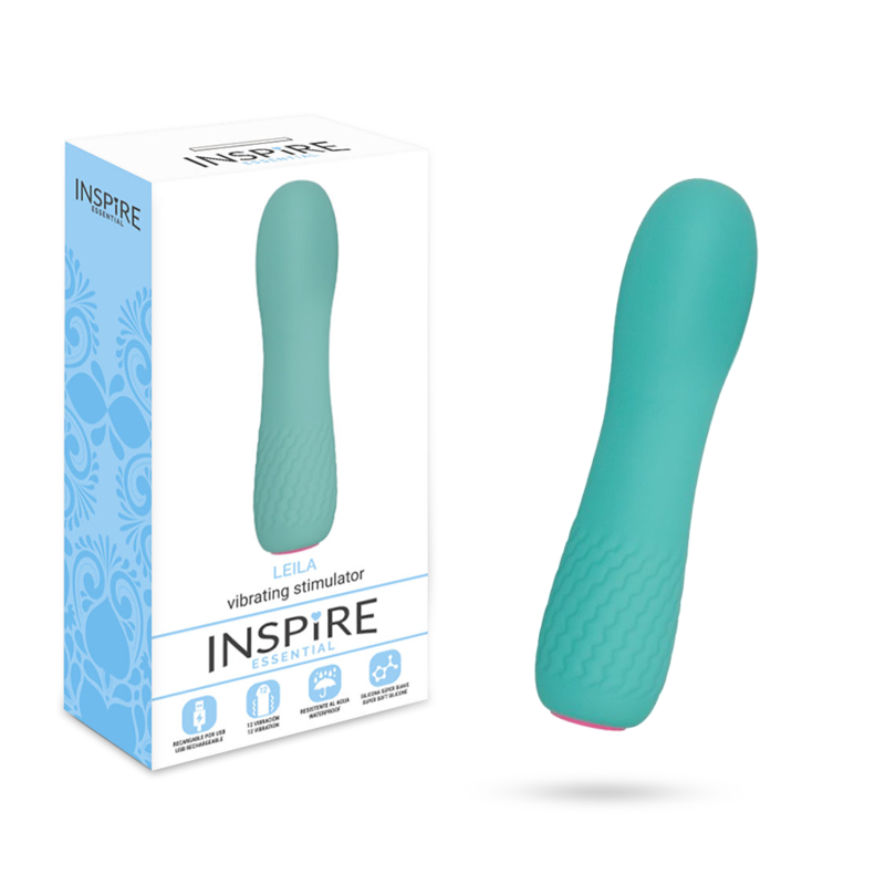 INSPIRE ESSENTIAL Leila mini wibrator silikonowy, turkusowy