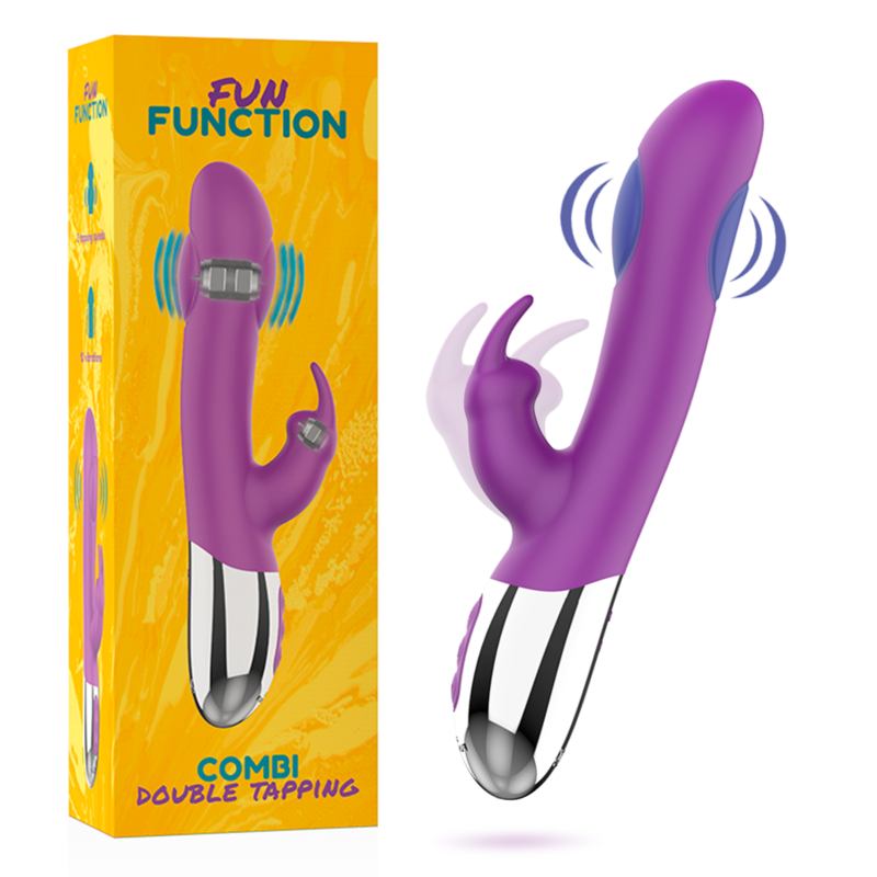 FUN FUNCTION Combi Double Tapping wibrator z podwójną stymulacją