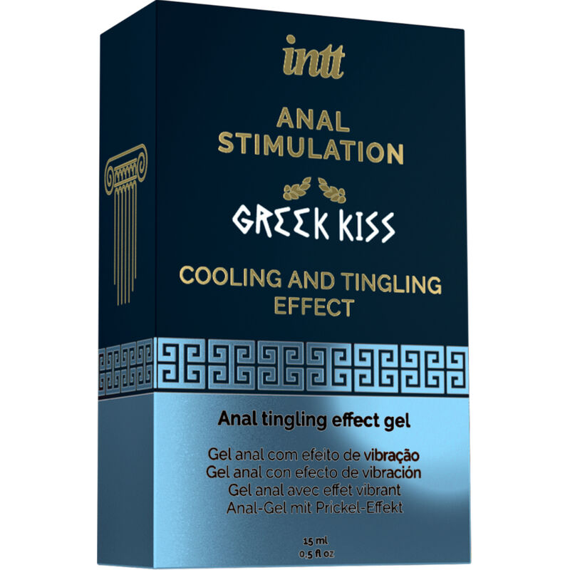 Stymulujący żel analny INTT Greek Kiss o miętowym smaku, 15 ml