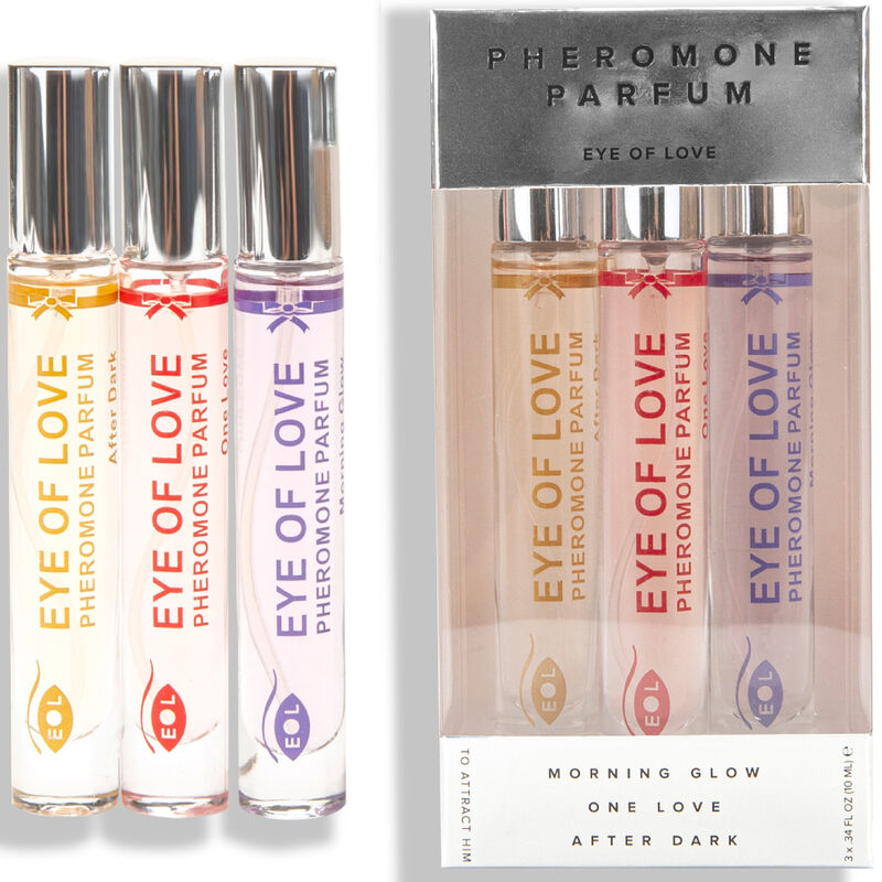 Zestaw perfum z feromonami EYE OF LOVE, 3 zapachy