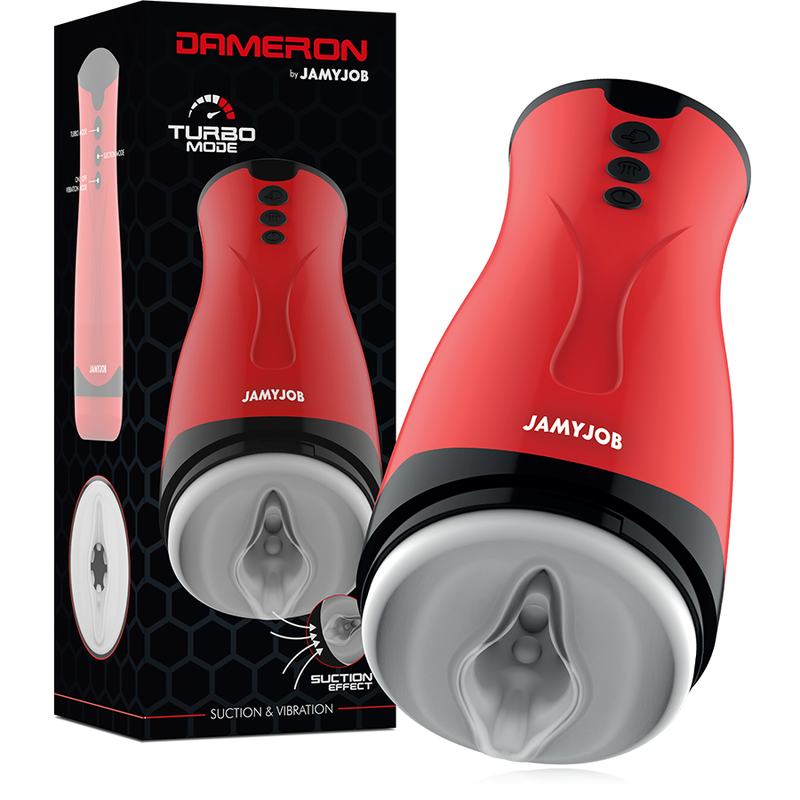 Wibrujący masturbator JAMYJOB Dameron z funkcją ssania