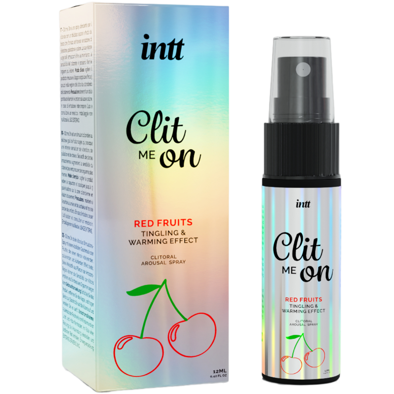 INTT Releases Clit Me On spray stymulujący łechtaczkę o smaku czerwonych owoców, 12 ml