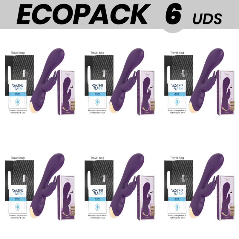 Ecopack 6 Sztuk Wibrator Króliczek Treasure Laurence, Kompatybilny Z Technologią Watchme Wireless