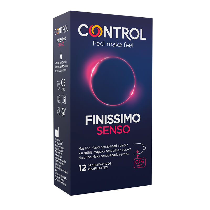 Cienkie prezerwatywy Control Adapta Senso, 12 sztuk