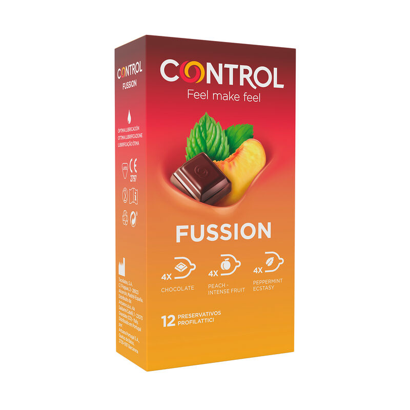 Prezerwatywy smakowe CONTROL Fussion, 12 sztuk