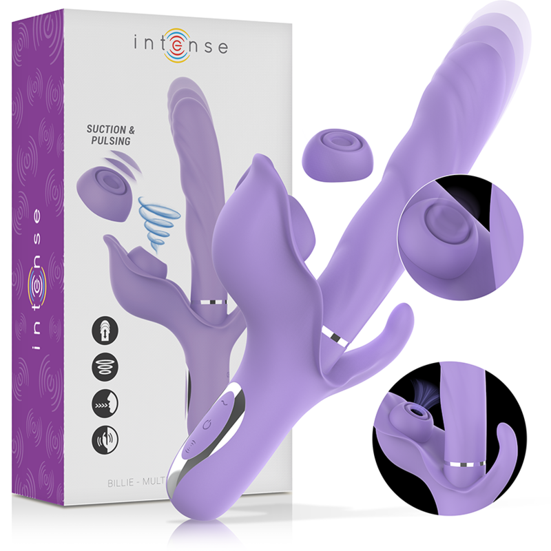 Wibrator króliczek INTENSE BILLIE z funkcją ssania