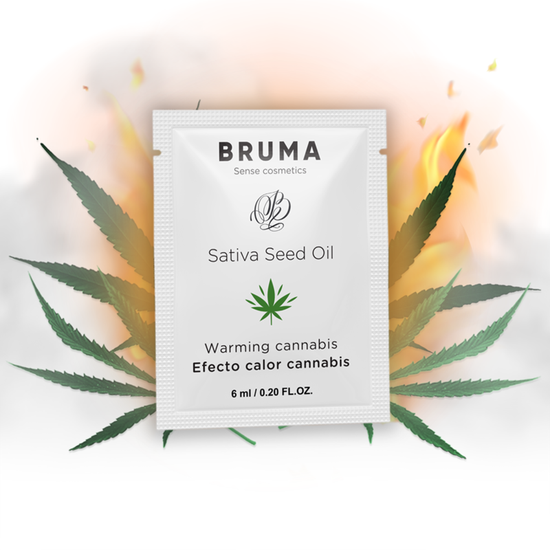 BRUMA rozgrzewający żel intymny o smaku konopi, 6 ml