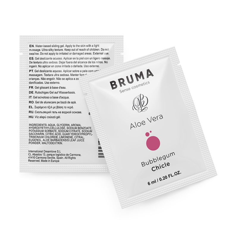 Lubrykant BRUMA z aloesem i smakiem gumy balonowej, 6 ml