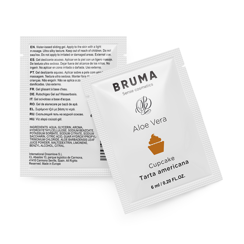 Lubrykant BRUMA z aloesem, o smaku babeczki, 6 ml