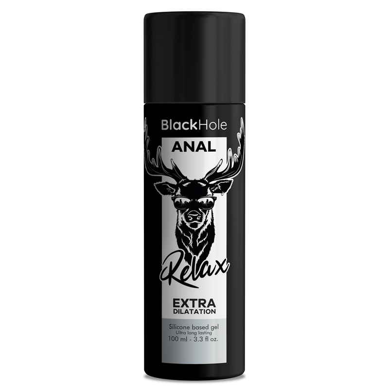 Silikonowy lubrykant analny z efektem relaksującym do delikatnego rozciągania BLACK HOLE