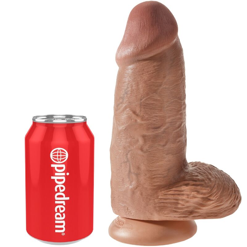 KING COCK Chubby, dildo z przyssawką, karmelowy