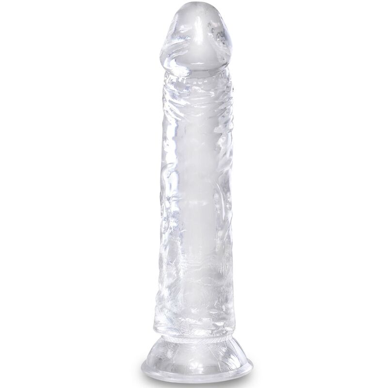 Przezroczysty dildo KING COCK Clear z przyssawką