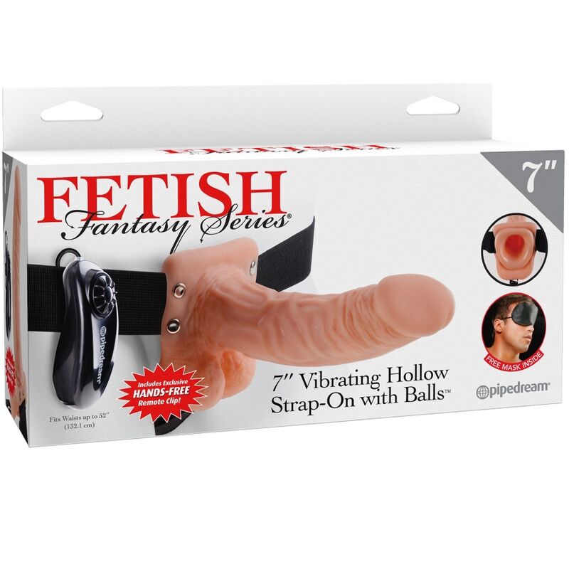 Zestaw strap-on Fetish Fantasy Series z pilotem, 17,8 cm