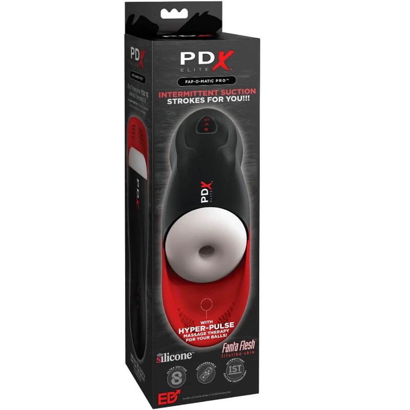 PDX ELITE Fap O Matic Pro automatyczny masturbator z podstawą stymulującą jądra