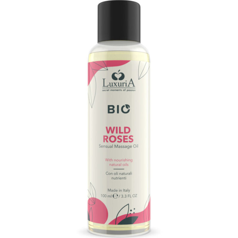 Olejek do masażu IntimateLine Luxuria BIO Wild Roses, 100 ml