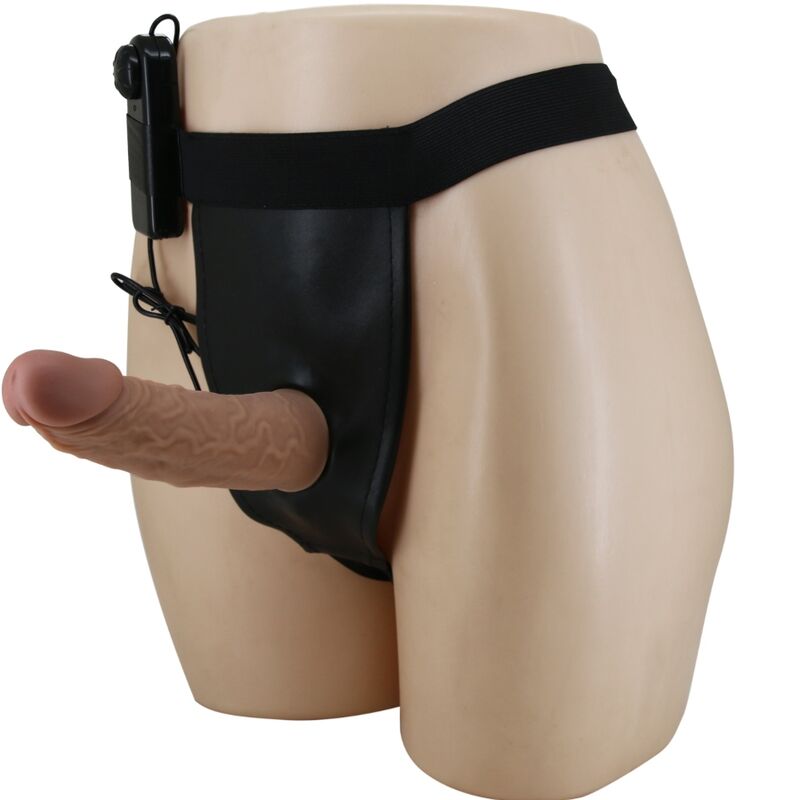 Zestaw strap-on Pretty Love z regulowaną uprzężą i wibrującym dildo