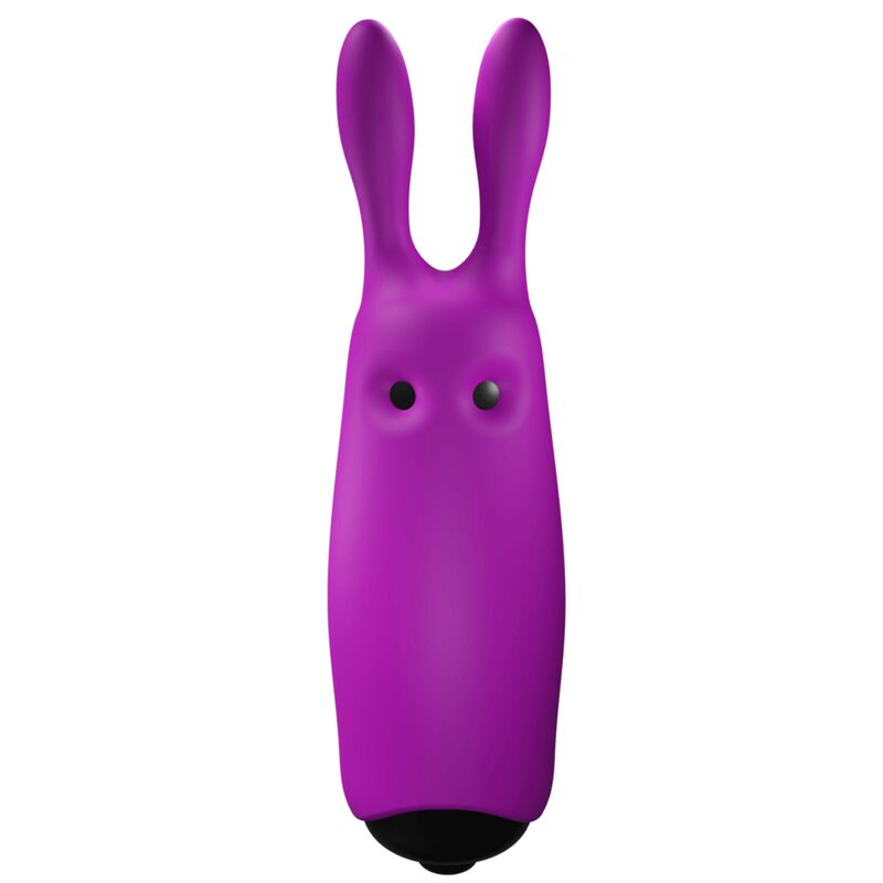 Mini wibrator Rabbit do stymulacji łechtaczki, fioletowy, silikonowy ADRIEN LASTIC