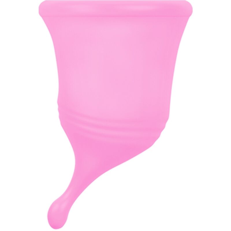 Kubeczek menstruacyjny w rozmiarze L z silikonu platynowego, do 12 godzin noszenia FEMINTIMATE