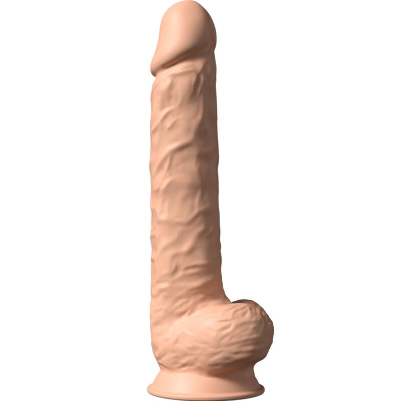 Realistyczny dildo XXL 38 cm z silikonu Silexpan z przyssawką SILEXD