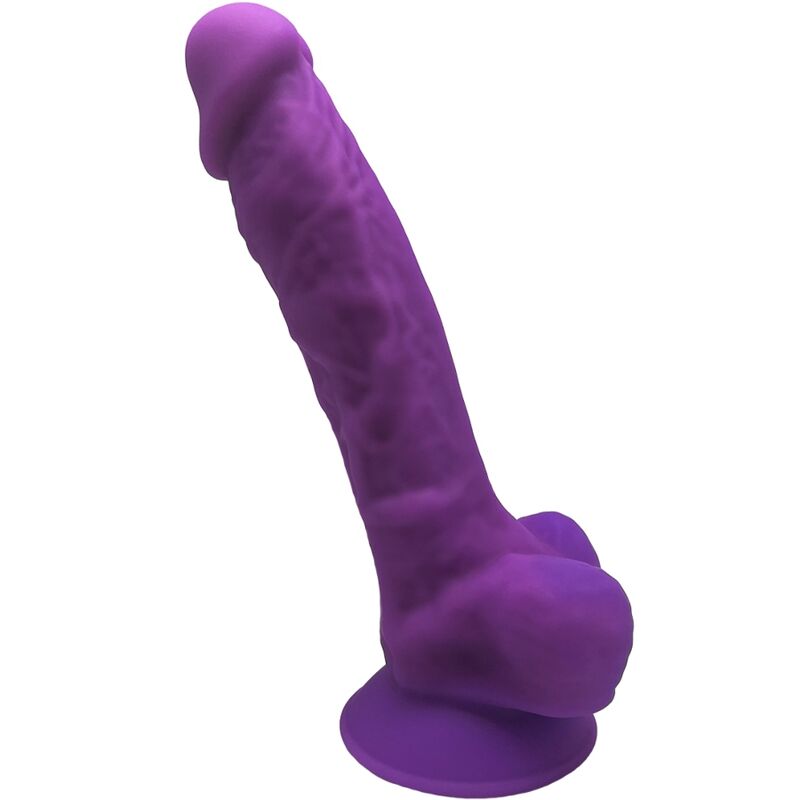 Realistyczny dildo 17,5 cm z przyssawką i silikonem o podwójnej gęstości SILEXD