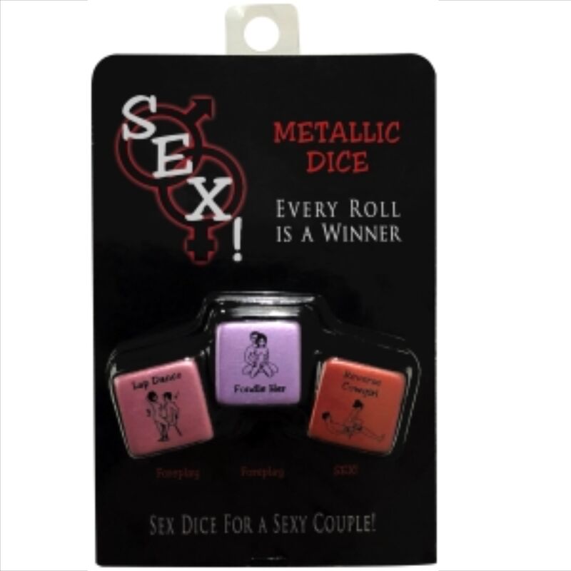 KHEPER GAMES erotyczne kostki do gry, 3 sztuki