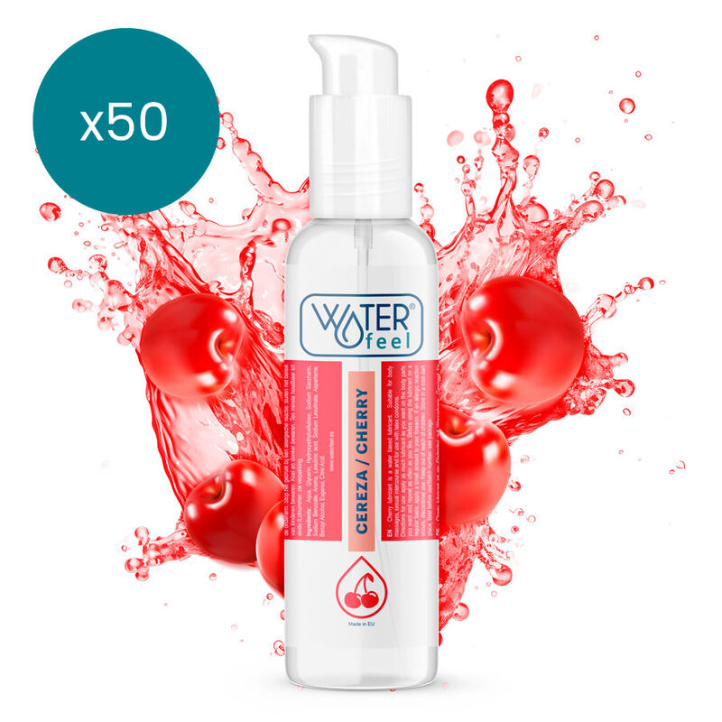 Kirsch lubrykant wiśniowy 175 ml, na bazie wody, długotrwały, odpowiedni do prezerwatyw WATERFEEL