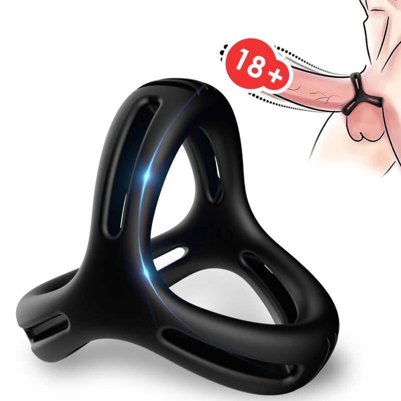 ARMONY X Ring Multiposition, czarny pierścień erekcyjny bez wibracji