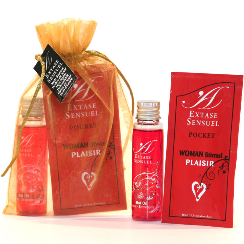 Zestaw EXTASE SENSUAL Nuits d’Amour z olejkiem do masażu i stymulatorem