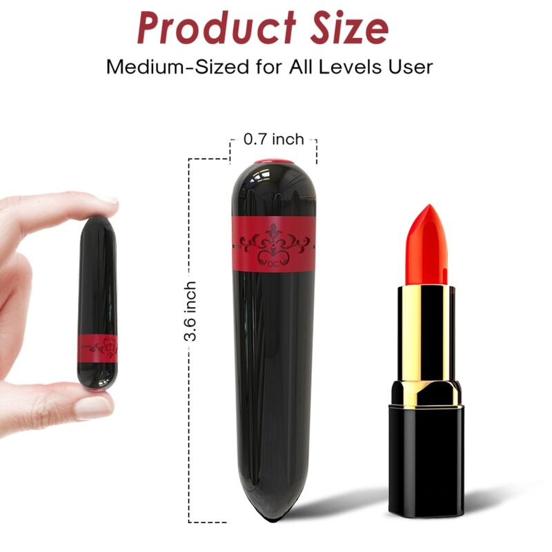 ARMONY Rocket, czarny wibrator typu bullet