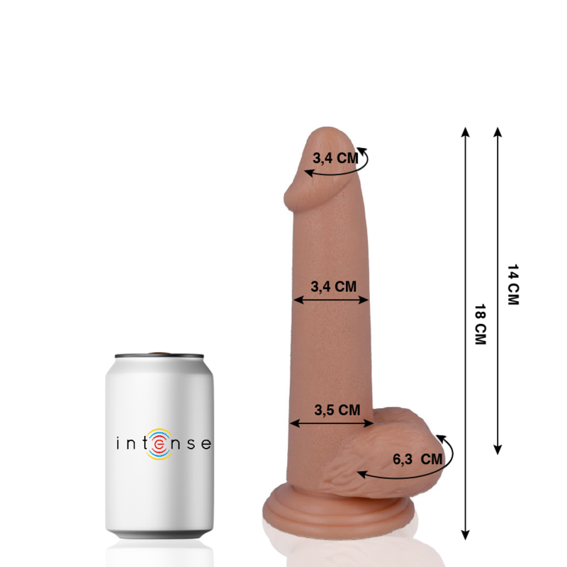 Realistyczne dildo Mr. Intense nr 10 z przyssawką
