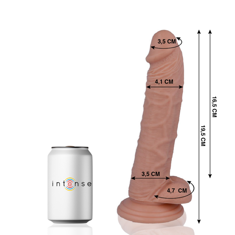 MR. INTENSE realistyczny dildo z przyssawką, 19,5 cm
