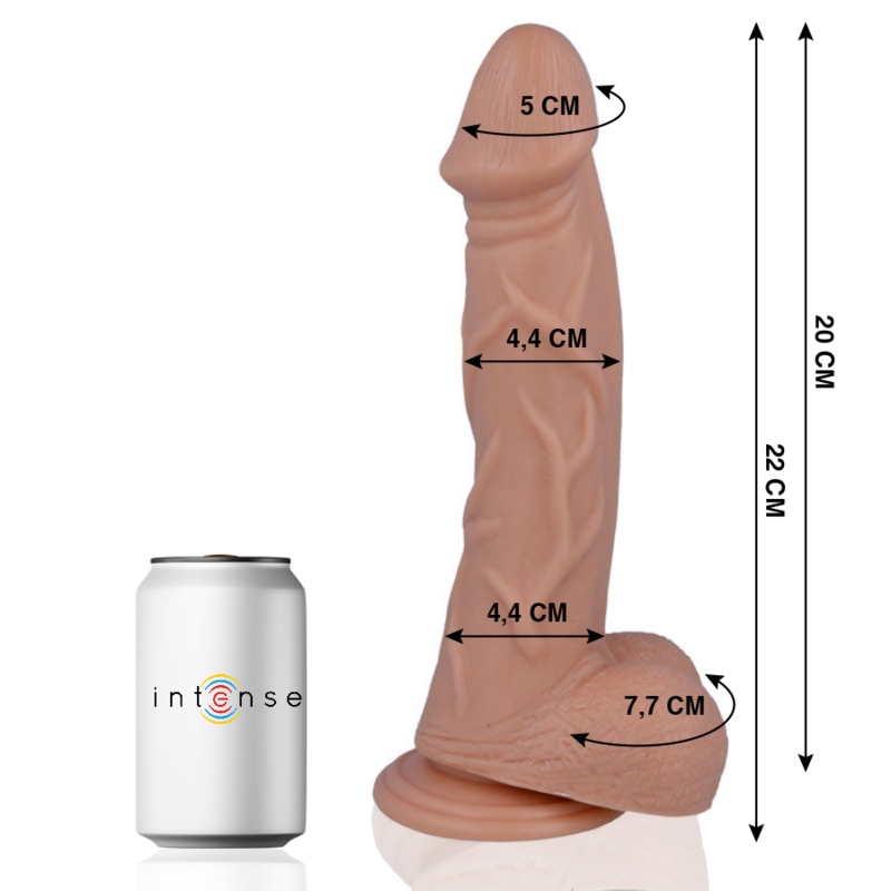 Realistyczny dildo MR. INTENSE z przyssawką, 22 cm