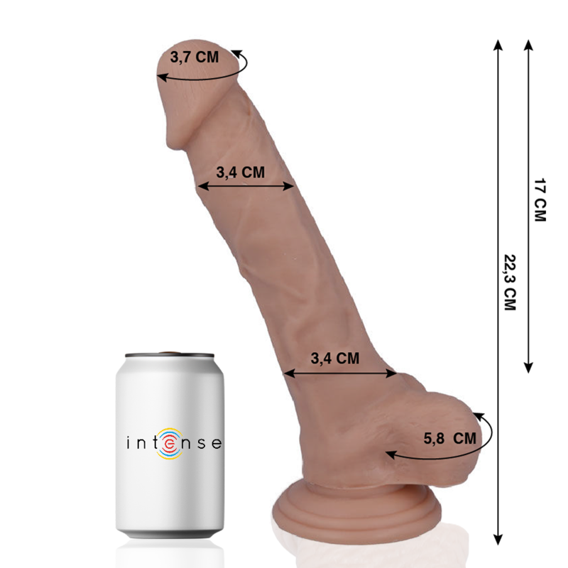 MR. INTENSE realistyczny dildo z przyssawką, 22,3 cm