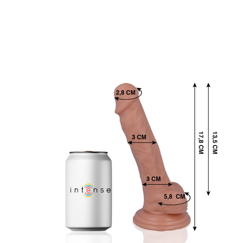MR. INTENSE realistyczny dildo z przyssawką, 17,8 cm