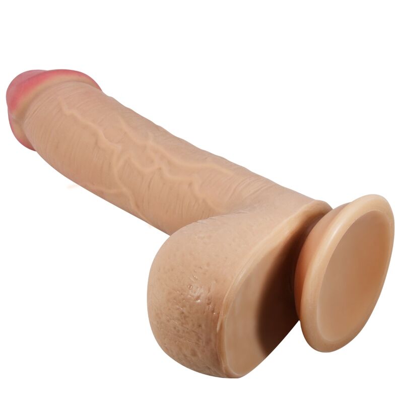Realistyczne dildo Pretty Love z przyssawką, w kolorze cielistym, 23,4 cm